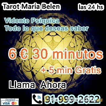 vidente a 30 minutos a 6 euros+ 5 minutos gratis
